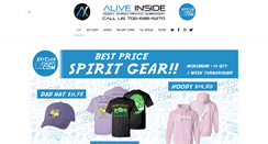 Desktop Screenshot of aliveinsideproductions.com